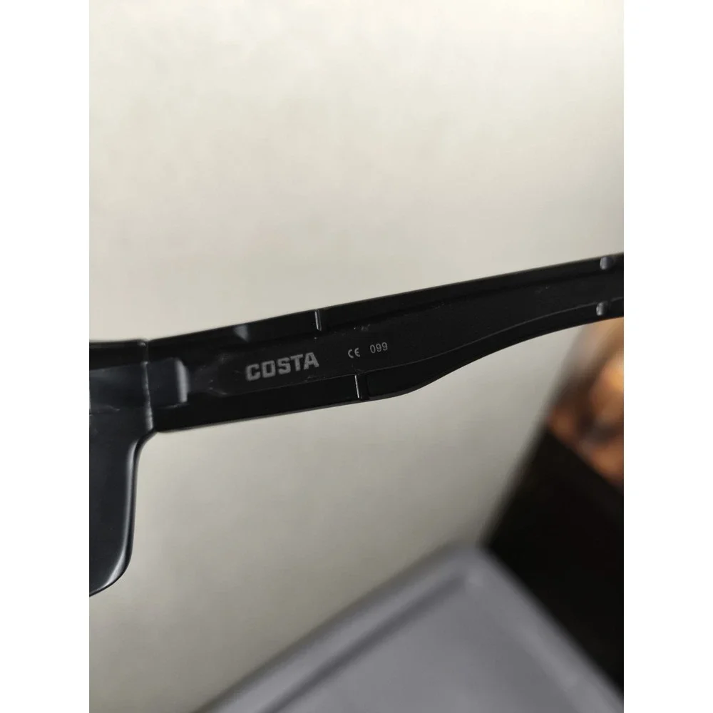 Costa Del Mar Diego 580P Polarized Sunglasses Black Blue Mirror
